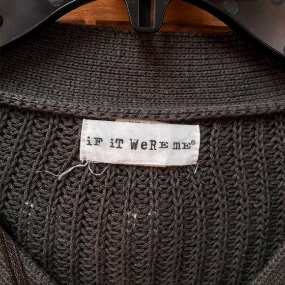 “if it were me” olive green sweater - Picture 2 of 3